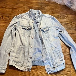 Light blue washed jean jacket